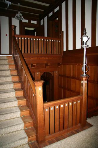 Central staircase