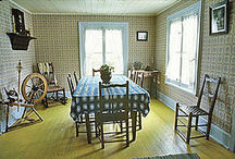 View of the interior of the Sir Wilfrid Laurier house depicting the dinning room, 1982.; Parks Canada| Parcs Canada, 1982