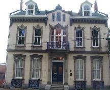 Benjamin Wier House, symmetrical five bay facade, dormers, string course, Halifax, Nova Scotia, 2005.; Heritage Division, NS Dept. of Tourism, Culture and Heritage, 2005.