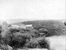 General view of Fort McLeod National Historic Site of Canada, 1879.; George M. Dawson / Library and Archives Canada | Bibliothèque et Archives Canada / PA-051135
