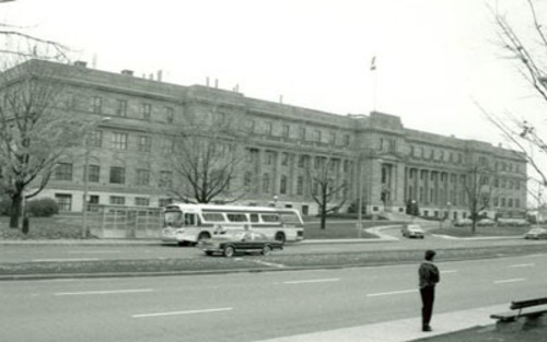 Vue de la façade latérale