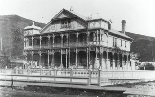 Front facade of building.
