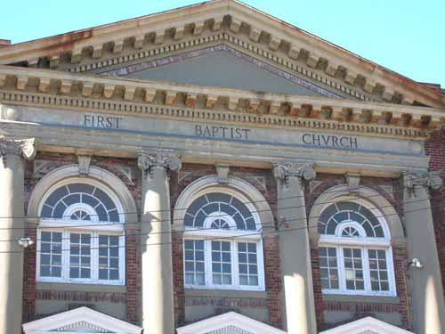 Pediment and cornice detail