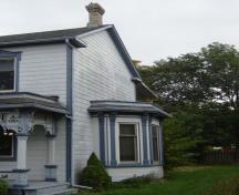 Featured is the bay window on the west elevation.; Kayla Jonas, 2007.