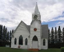 West elevation of North Prairie Scandinavian Lutheran Church Site, 2005; Government of Saskatchewan, Brett Quiring, 2005.