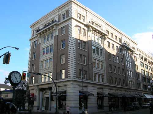 West and south facades