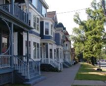 South Park Victorian Streetscape looking towards South Street, from Queen Anne to Second Empire Styles, in Halifax, Nova Scotia, 2005.; Heritage Division, NS Dept. of Tourism, Culture, and Heritage, 2005.